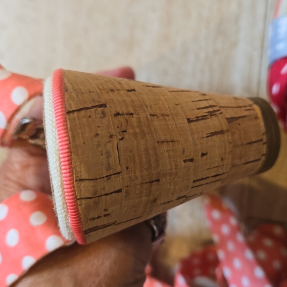 Sperry Top-Sider Unique Multi-Colored Polka-Dot Strappy Ankle Wrap Wedge Sandals - Picture 10 of 12